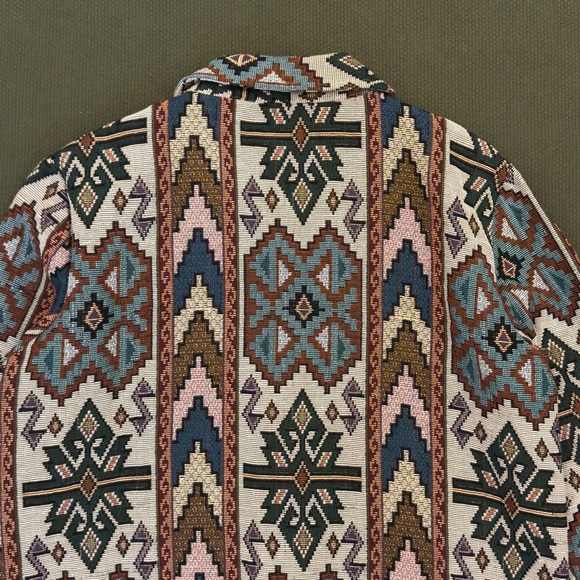 Vintage BonWorth Aztec Tapestry Coat - Picture 7 of 12